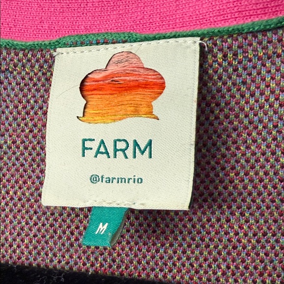 Farm Rio Colorful Patterned Cardigan Sweater - Picture 2 of 3